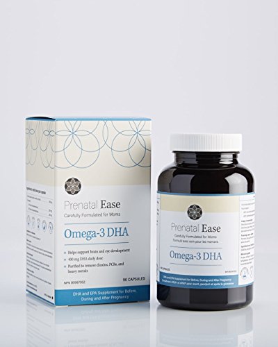Prenatal Ease Omega-3 DHA, Omega-3 Fatty Acids for Before, During and After Pregnancy, 45-Day Supply Prenatal Ease