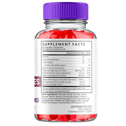 (3 Pack) Pure Slim Keto ACV Gummies, Pure Slim Keto ACV Advanced Weight Loss 1000 MG Titan Labs