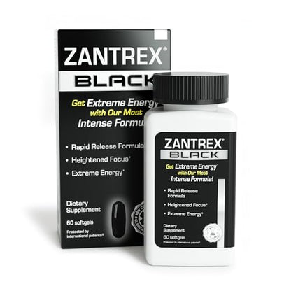 Zantrex Black – Energizing Weight Management Supplement Pills – Clinically Validated Zantrex