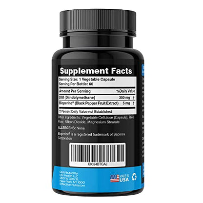 Effective Nutra Dim Supplement 300mg Capsule - Extra Strength Diindolylmethane DIM EFFECTIVE NUTRA