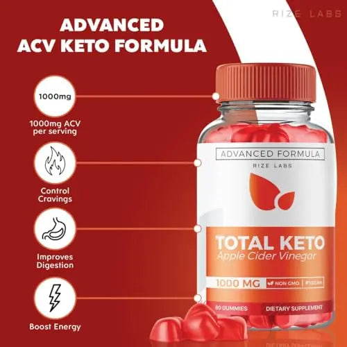 (2 Pack) Total Keto Gummies, Total Keto for Advanced Weight Loss, Total Keto Supplement rize labs