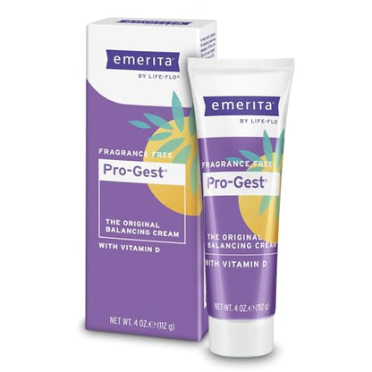 Emerita Pro-Gest Balancing Cream with Vitamin D3 | USP Progesterone Cream from Wild Yam merita