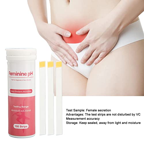 100pcs Vaginal Health PH Test Strips, Accurate Feminine pH Testing for Intimate Health Horoper
