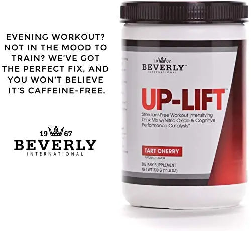 Beverly International Up-Lift Stimulant Free 330 grams. Workout Energy Drink Mix w/Nitric Beverly International