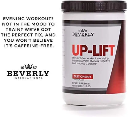Beverly International Up-Lift Stimulant Free 330 grams. Workout Energy Drink Mix w/Nitric Beverly International