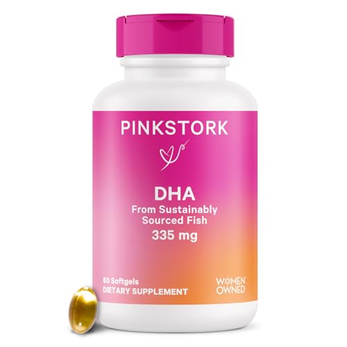 Pink Stork Prenatal DHA - Omega 3 Fish Oil Supplements with DHA and EPA, Pregnancy Pink Stork