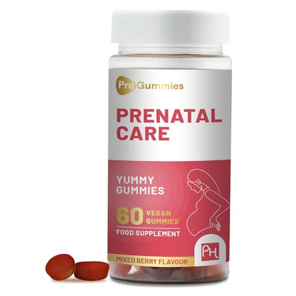 Prenatal Care Gummies | 60 Vegan Pro Gummies | Yummy Gummies with Essential Prenatal Vitamins PH PROWISE Healthcare