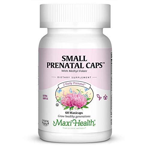 Maxi Small Prenatal Capsules with Methyl Folate 120 ct Maxi Health