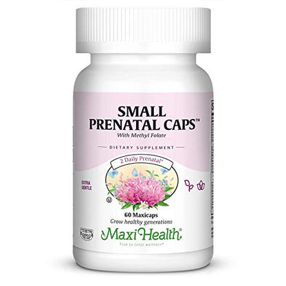 Maxi Small Prenatal Capsules with Methyl Folate 120 ct Maxi Health