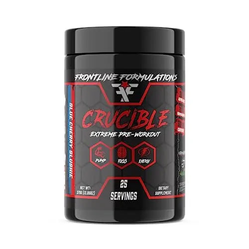 FRONTLINE FORMULATIONS Crucible Pre-Workout Powder, Explosive Workouts, Laser Focus FRONTLINE FORMULATIONS