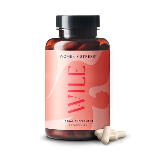 WILE Perimenopause Supplement for Women Stress Support, Ashwagandha Supplements WILE