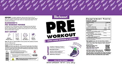 Bluebonnet Nutrition Extreme Edge Pre workout, Muscle Recharging Formula, Increases Bluebonnet