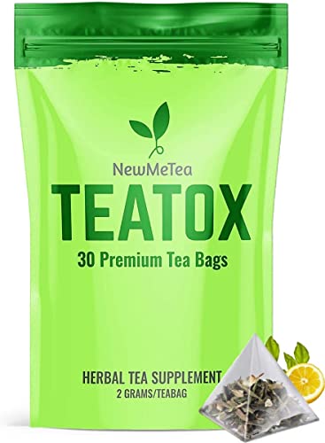 30 Day Detox Tea for Women & Men, All-Natural Herbal Teatox, Energy, Digestion NEWME