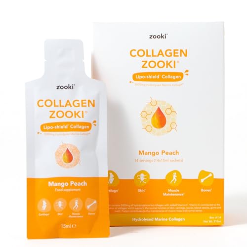 Zooki 5000mg Marine Collagen Liquid Sachets | Hydrolysed Marine Collagen Peptides yourzooki