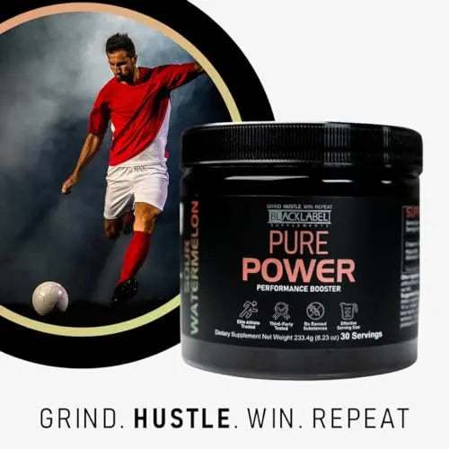 BLACKLABEL Supplements - Pure Power - Pre-Workout Dietary Supplement - Performance BLACKLABEL Supplements