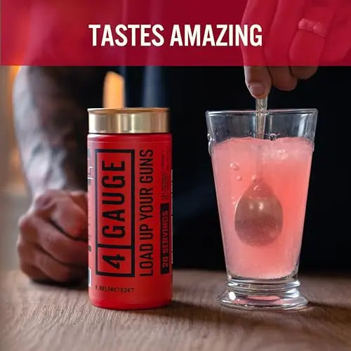 4 Gauge Natural Preworkout Without The Jitters | 30 Servings | Nitric Oxide Booster 4 Gauge