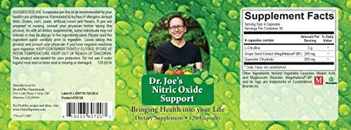 Dr. Joe's Nitric Oxide Support - L-Citrulline 3g per Serving Dr. Joe's
