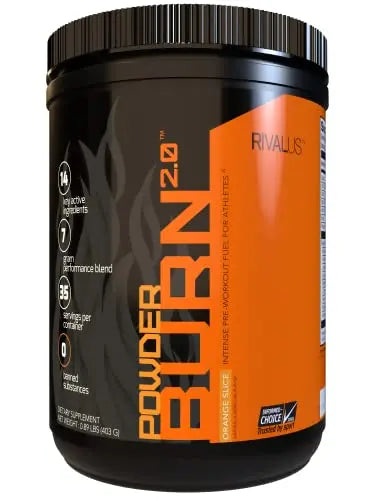 Powder Burn 2.0 Orange 35 Serving,14.24 Ounce Rivalus