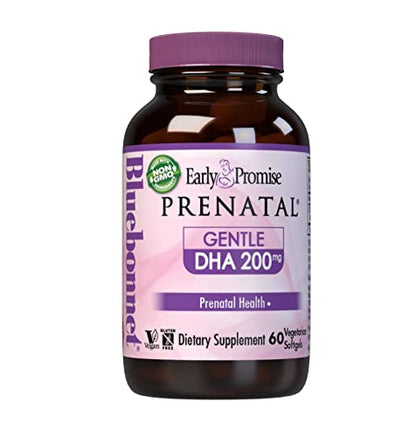 BlueBonnet Early Promise Prenatal Gentle DHA 200 mg Vegetable Capsules, 60 Count Bluebonnet