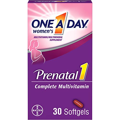One-A-Day Prenatal 1 with DHA & Folic Acid Softgels, 30 ea (Pack of 4) ONE A DAY