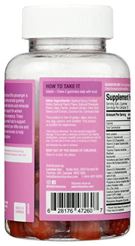 Suku Vitamins The Complete Prenatal Gummies Peach & Pineapple Flavour, Sugar Free, 60 Pieces SUKU Vitamins