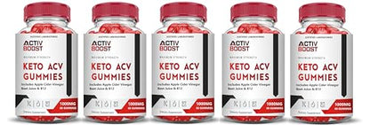 (5 Pack) Activboost Keto ACV Gummies Advanced Formula 1000MG Active Boost Justified Laboratories