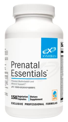 XYMOGEN Prenatal Essentials - Prenatal Vitamins + Mineral Support - Pre Natal Multivitamin XYMOGEN