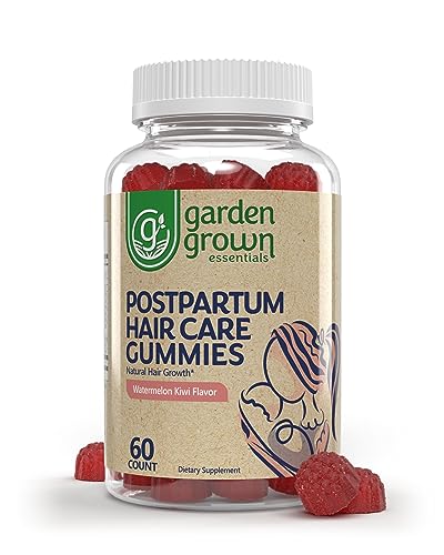 Womens Postpartum Hair Loss Gummies - Formuated for Postnatal Hair Care, Growth Garden Grown Essentials