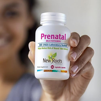 NEW ROOTS HERBAL Prenatal Complete MultiVitamin (90 Veg Caps) - with Biotin, Iron & Folate NEW ROOTS HERBAL