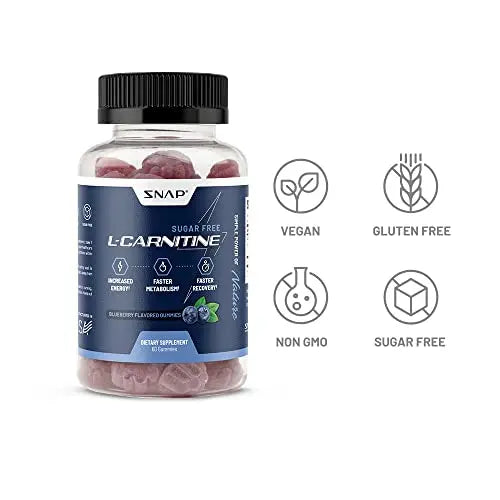 Snap Supplements Nitric Oxide Booster and L-Carnitine Gummies Snap Supplements