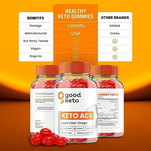 (5 Pack) Good Keto ACV Gummies - Official - Keto Good ACV Advanced Formula Plus Rillvo