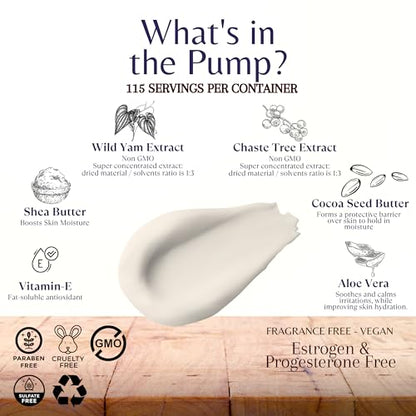 WILD YAM CREAM for Hormone Balance For Women 4.5 oz 115 serv - Barbara O'neill Recomended Potency WILD YAM CREAM