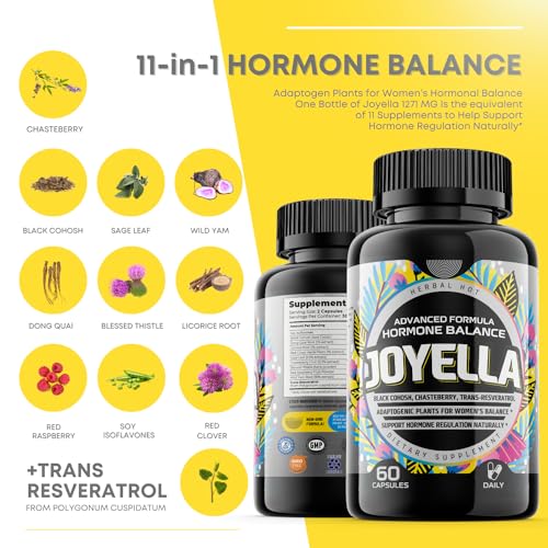 Womens Hormone Balance Supplement for Mood Swings, Hot Flashes Menopause Relief HERBAL HOT
