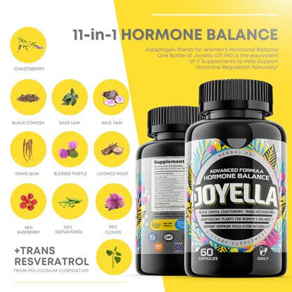 Womens Hormone Balance Supplement for Mood Swings, Hot Flashes Menopause Relief HERBAL HOT