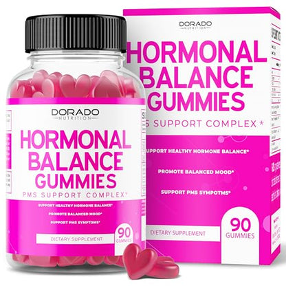 Hormone Balance For Women Gummies & PMS Gummies (90 Gummies) - Natural Hormone Balance DORADO NUTRITION