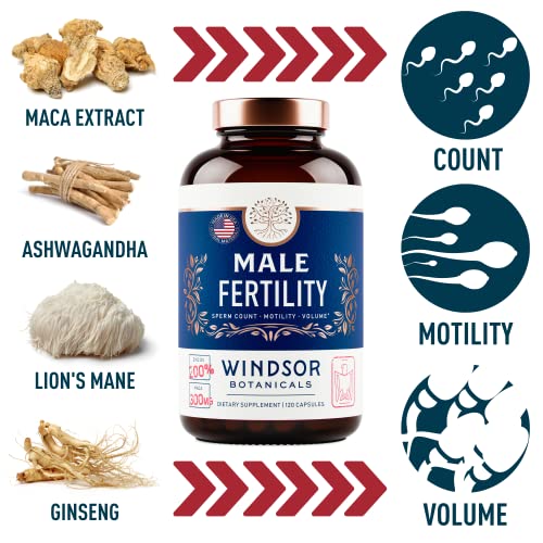 Fertility Supplements For Men Prenatal Vitamins - Conception For Him Male Fertility Vitamin WINDSOR BOTANICALS