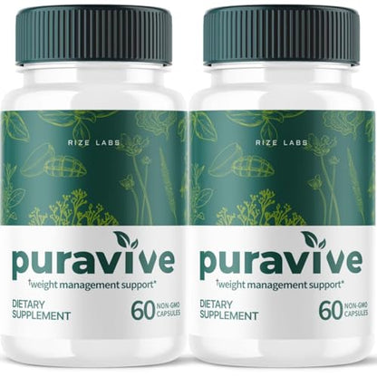 (2 Pack) Puravive Weight Loss Pills, Puravive Capsules Reviews Supplement, Purevive Capsules rize labs
