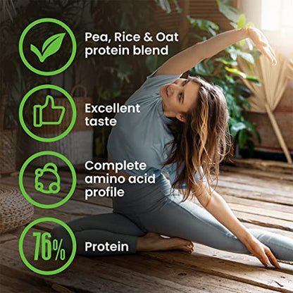 VPlab Vegan Protein Powder 500g - 16 Servings, 100% Plant Based and Natural Vegan Protein Shake vplab nutrition