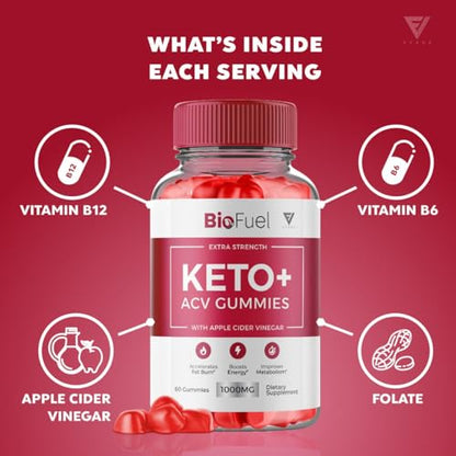 (2 Pack) Biofuel Keto ACV Gummies, Biofuel Keto ACV Gummies Advanced Weight Loss Fyvus