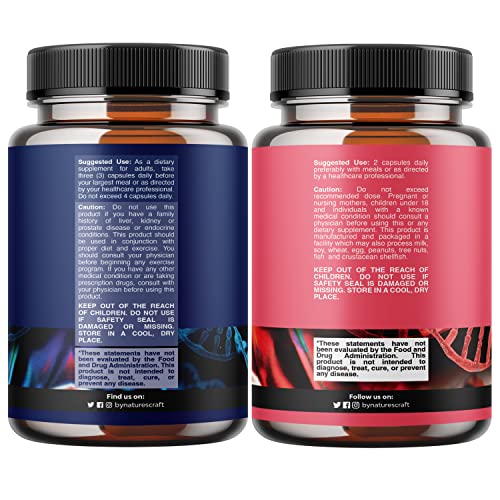 Fertility Supplements for Men and Women Bundle - Premium Fertility Support Multivitamin Natures Craft