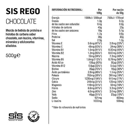 Science In Sport REGO Rapid Recovery Drink Powder, Post Workout Protein Powder, 20 g of Protein Science in Sport