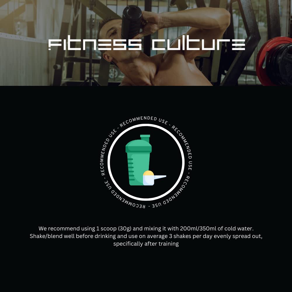 Fitness Culture Protein Plus, Whey Protein Powder with Added Glutamine, Immune and Digestive System Support Generic