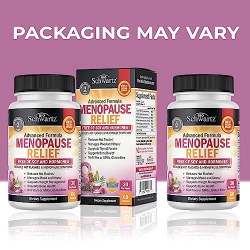 Herbal Menopause Relief for Women - Menopause Support for Mood & Hormone Balance BioSchwartz