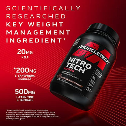 Protein Powder for Weight Loss - MuscleTech Nitro-Tech Ripped - Whey Protein Powder MuscleTechBuy Supplements Australia