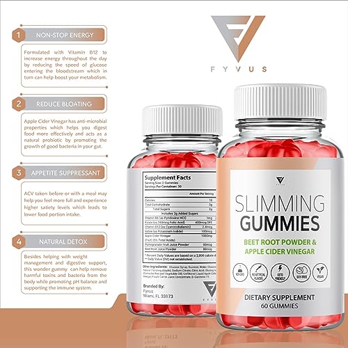 (2 Pack) Slimming Gummies It Works for Weight Loss with Apple Cider Vinegar Itworks Its Fyvus