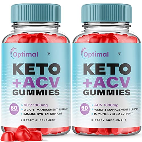 (2 Pack) Optimal Keto ACV Gummies Advanced Weight Loss Plus, Optimal Keto+ACV Gummy Fyvus