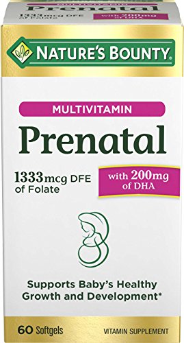 Nature's Bounty Prenatal Multivitamin, Supports Baby's Healthy Growth and Development Nature's Bounty