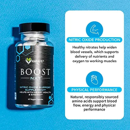 KaraMD Boost NXT | Nitric Oxide Booster Supplement | Natural L-Citrulline & L-Arginine KaraMD